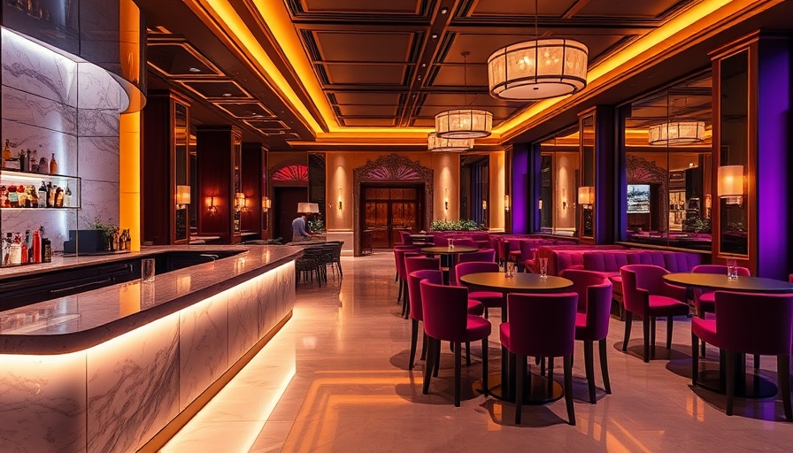 Luxurious modern bar interior for premium travel cards comparison