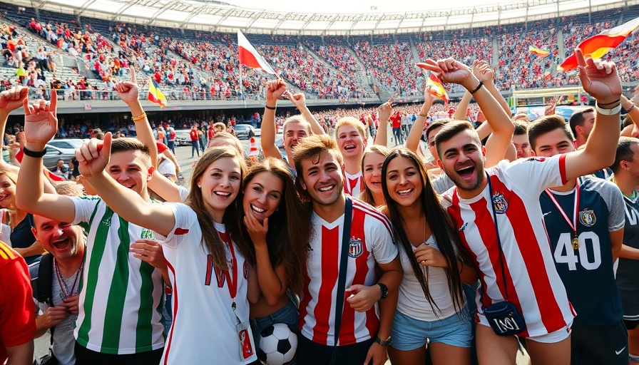 Soccer fans at Club World Cup Philadelphia parking lot celebration.