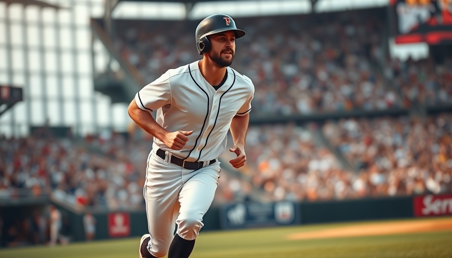 Baseball player running on field in red and gray uniform, Bet365 Bonus Code BROAD365