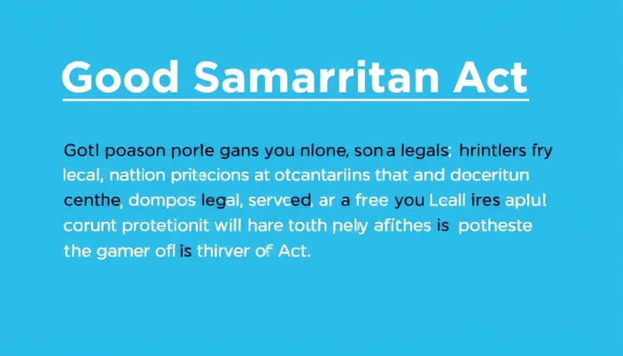 Information on food donation laws under Good Samaritan Act.