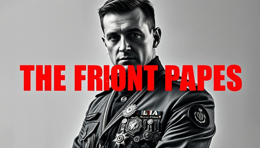 Abstract military portrait with red accents, exploring trust AI after Grok Nazi outburst.