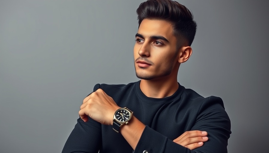 Stylish young man with Erling Haaland Limited-Edition Watches.