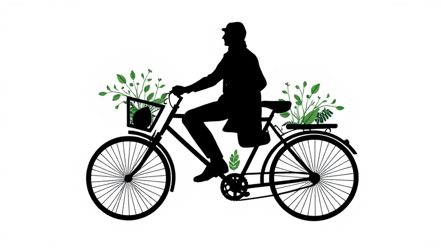 Green Philly logo silhouette with bicycle and plant