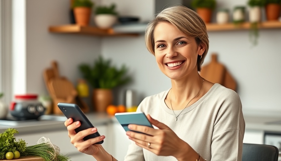 Woman in kitchen holding credit card, exploring Chase Sapphire Reserve alternatives.
