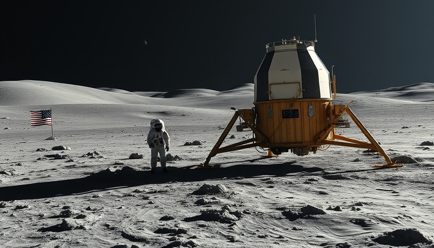 Historic Apollo 11 lunar module on the moon, Apollo 11 Moon landing significance.