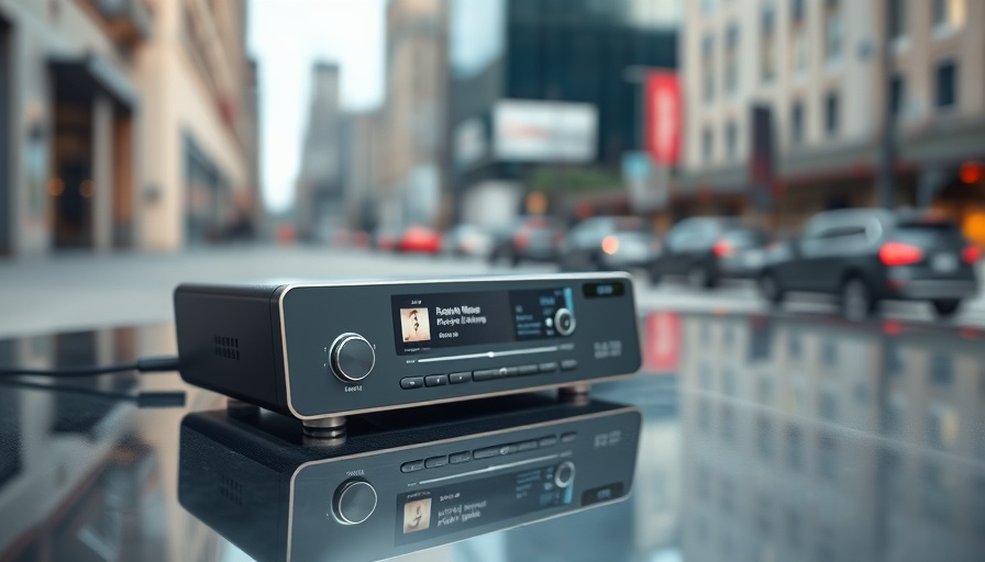 Premium Sound Digital Audio Player showing music interface.