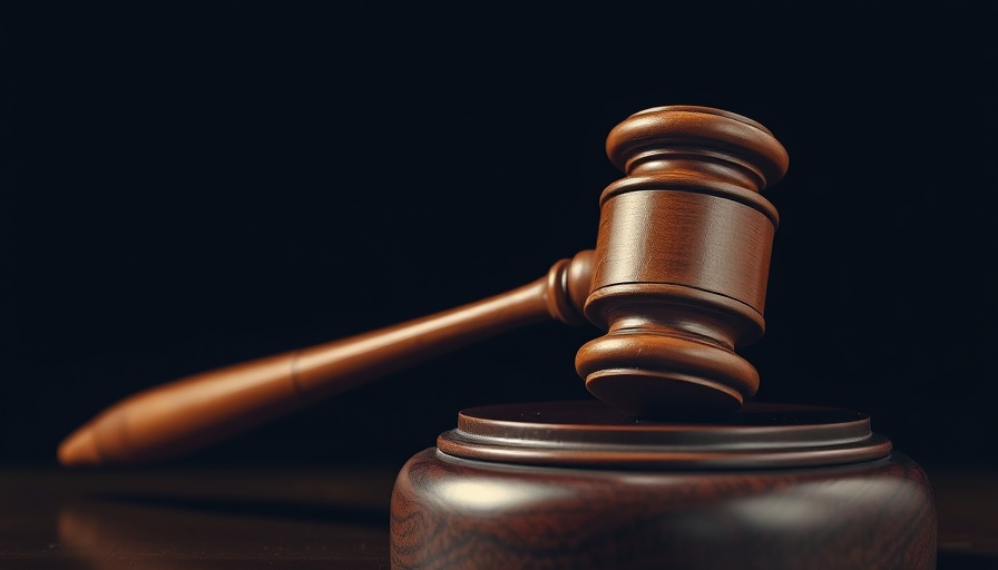 Wooden gavel symbolizing justice for wire fraud case
