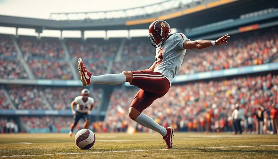 Eagles 2025 training camp specialists mid-action kick.
