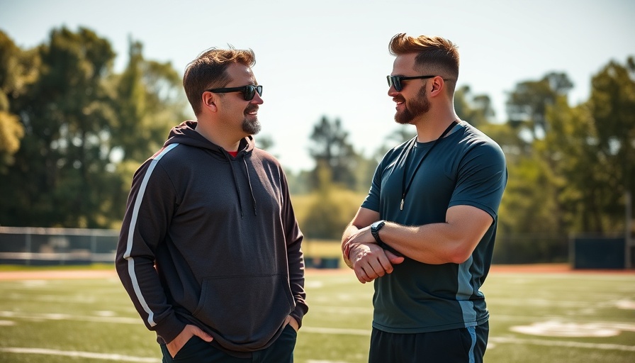 Coaches discussing Eagles 53-man roster projection during practice.