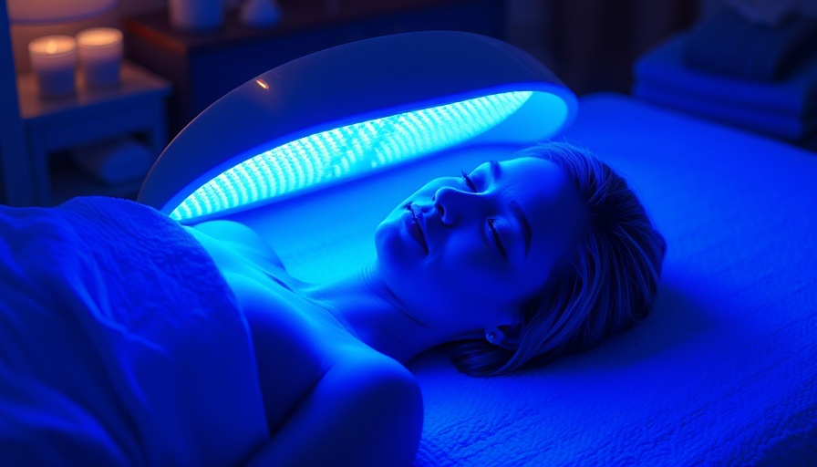 LED light therapy highlighting anti-inflammatory wellness in spa setting.