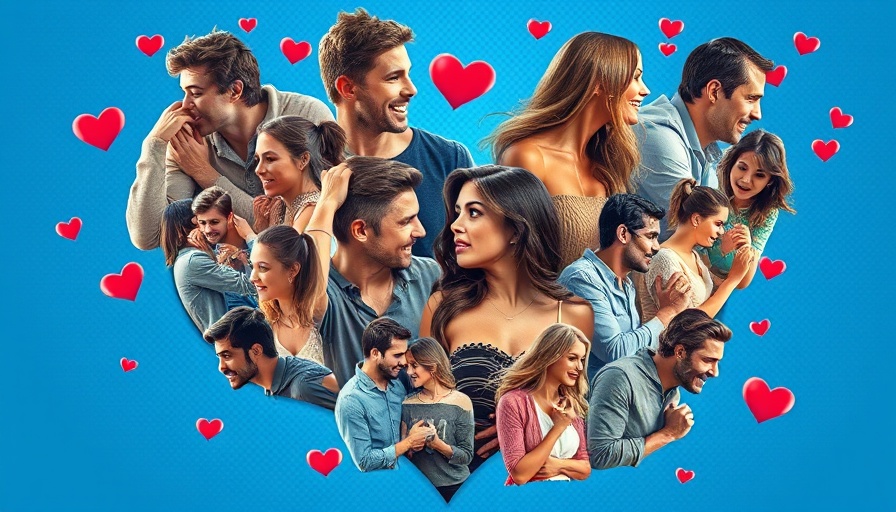 Vibrant dating scenes collage depicting dating abundance.