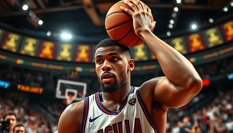 NBA player in action holding basketball during game.