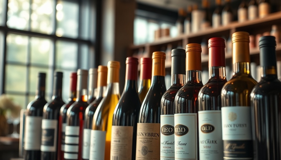 Washington D.C. wine culture captured in a stylish wine shop display.