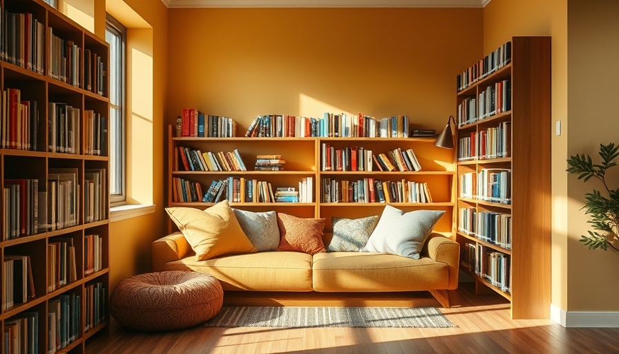 Kensington Simple Library Literacy Support cozy reading nook with books.