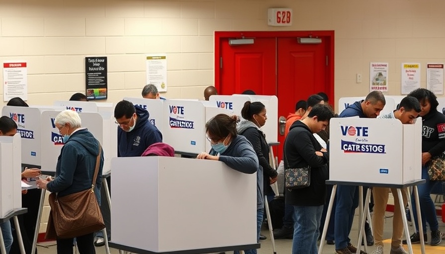 Voters in Pennsylvania casting ballots at a polling station.