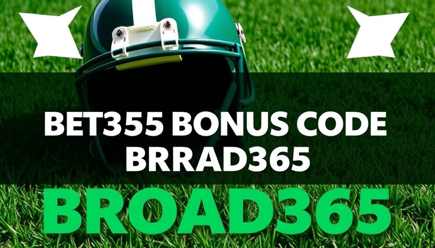 Bet365 Kansas Bonus Code BROAD365 promotional graphic with football theme.