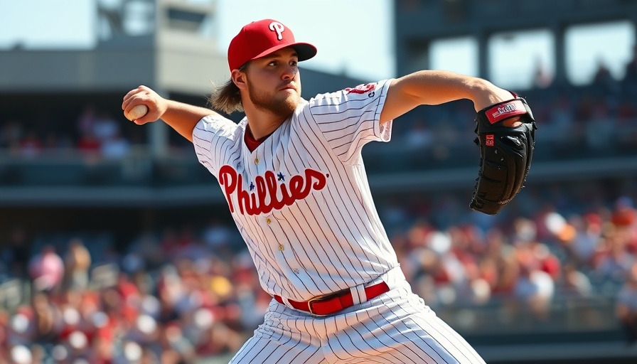 Taijuan Walker pitching for Phillies against Mets, vibrant action scene.