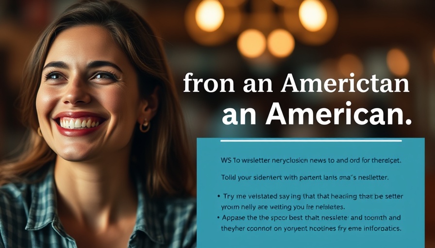 Header for 'Letters from an American' newsletter with woman's photo.