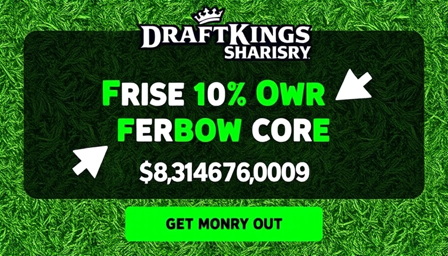 DraftKings College Football Promo graphic with promo code details.