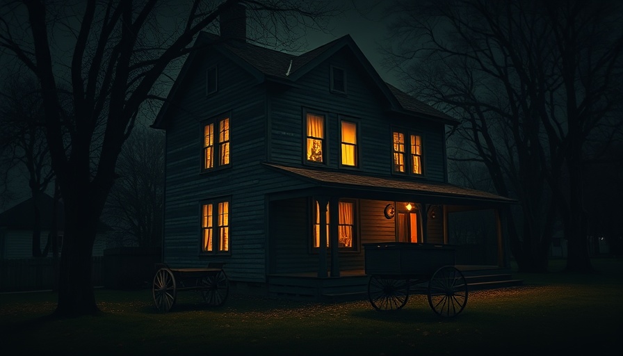 Spooky old house with Halloween ambiance in Upstate New York.