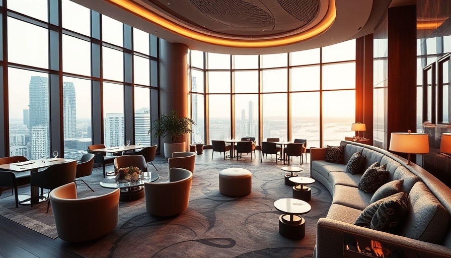 Elegant hotel lounge in Vancouver with modern design