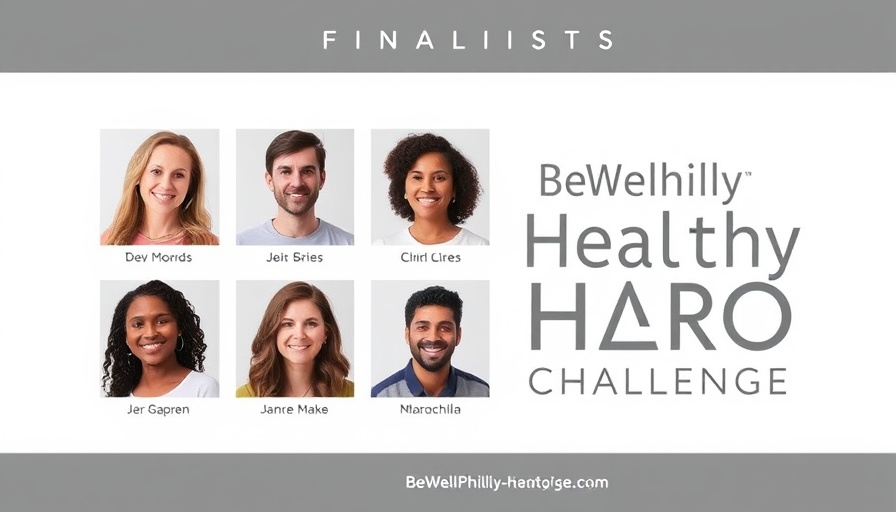 Health Hero Challenge finalists promotional graphic with portraits.