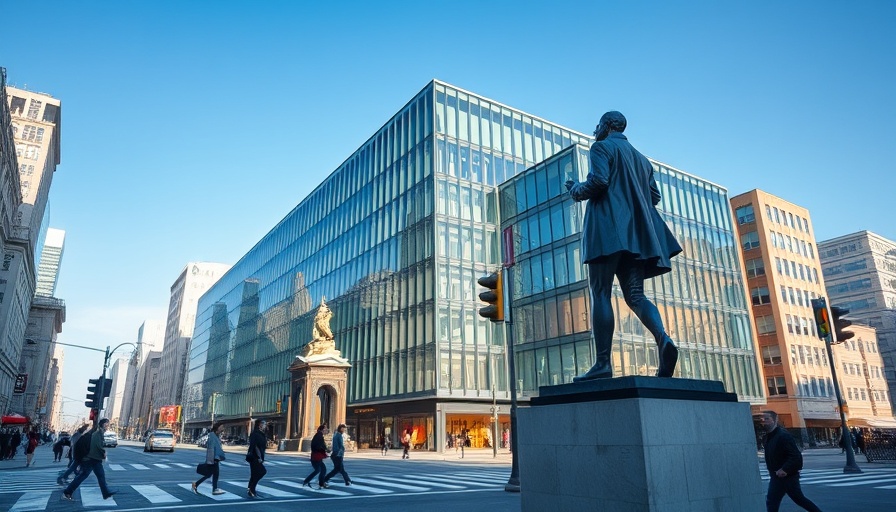 Vandalism at Weitzman Museum: urban intersection scene with modern building.