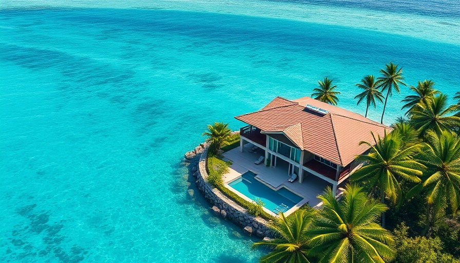 Luxurious Caribbean villa with turquoise ocean view in Turks and Caicos.