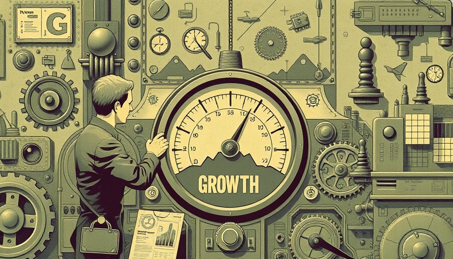 Vintage economic illustration exploring tariffs and market trends.