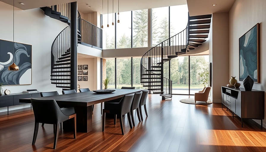 Elegant West Village townhouse interior with art and spiral staircase for sale.