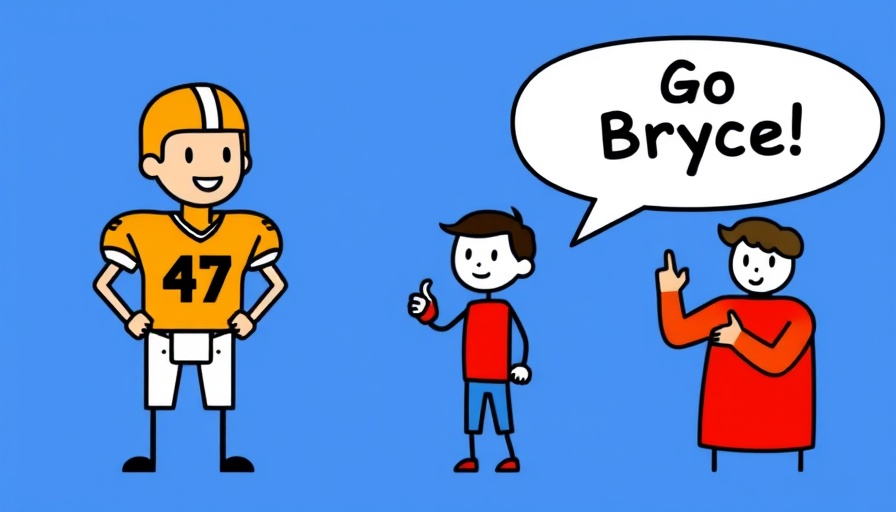 Cartoon stick figures of football player 47 and supporter for Bryce Huff sack tracker.