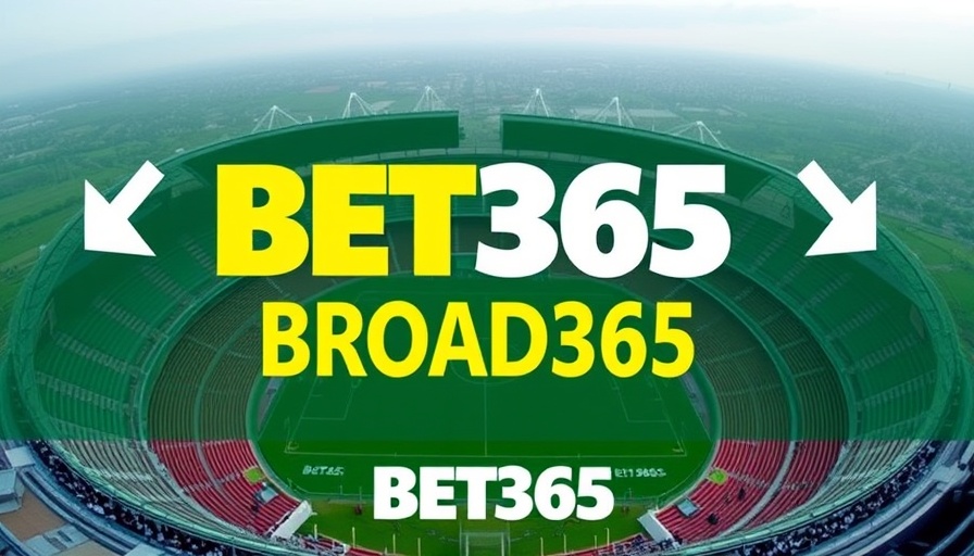 Bet365 Promo Code BROAD365 banner with logo and arrows.