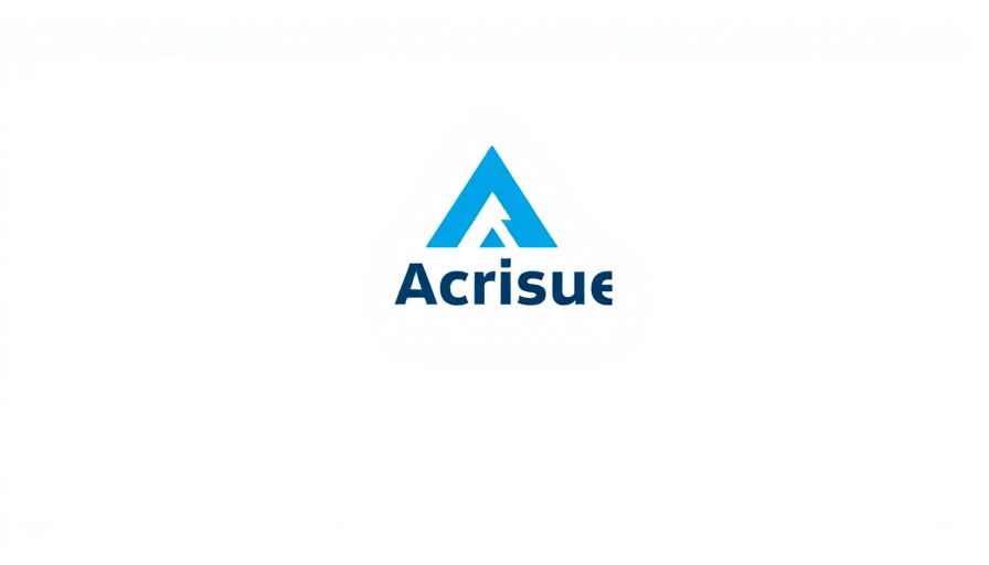 Acrisure logo featuring a blue triangle design for insurance claims market data.