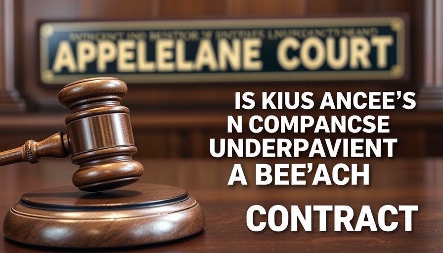 Insurance company tactics and breach of contract with gavel.