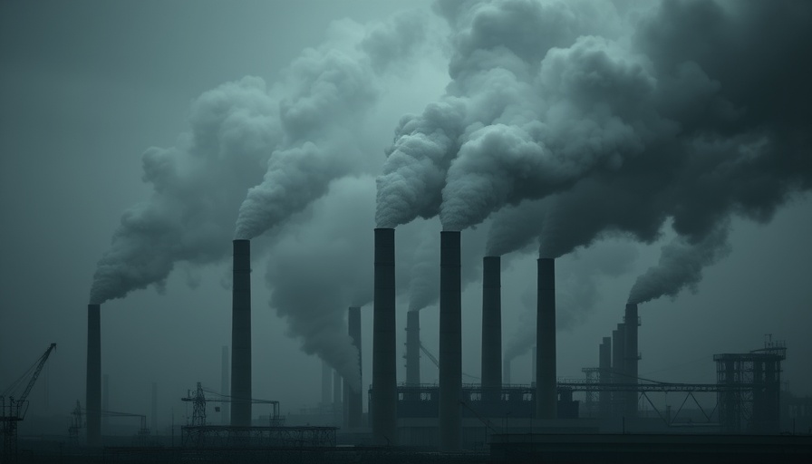 Industrial smokestacks with dense smoke under 'Insurance Journal' banner.