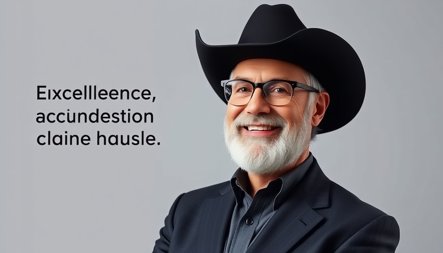 Professional portrait of elderly man discussing excellence in claims handling.