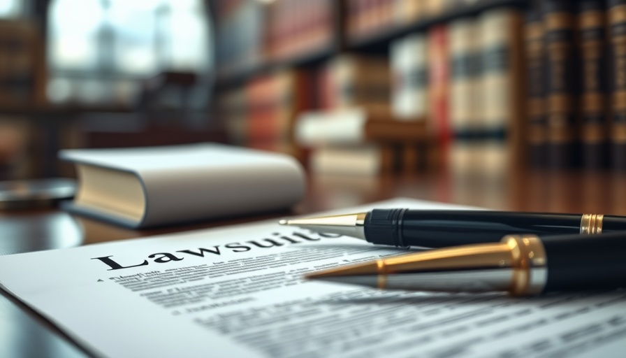 Lawsuit document and pens represent anti-public adjuster endorsements dispute.