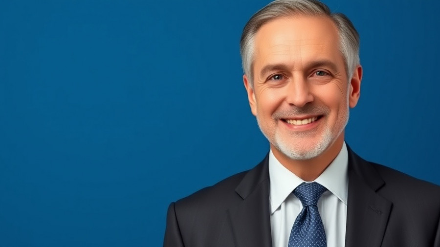 Middle-aged man in a suit representing professionalism in the insurance claim process.