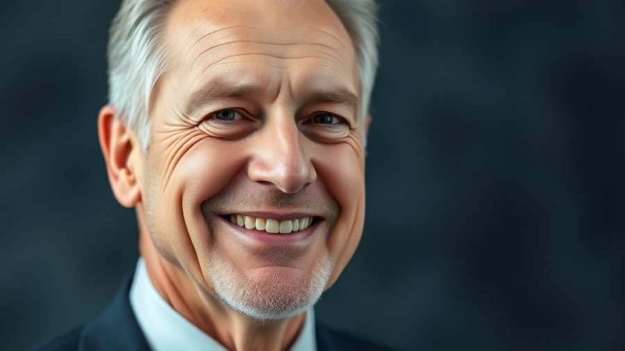 Confident older gentleman in a suit, related to insurance claims process.