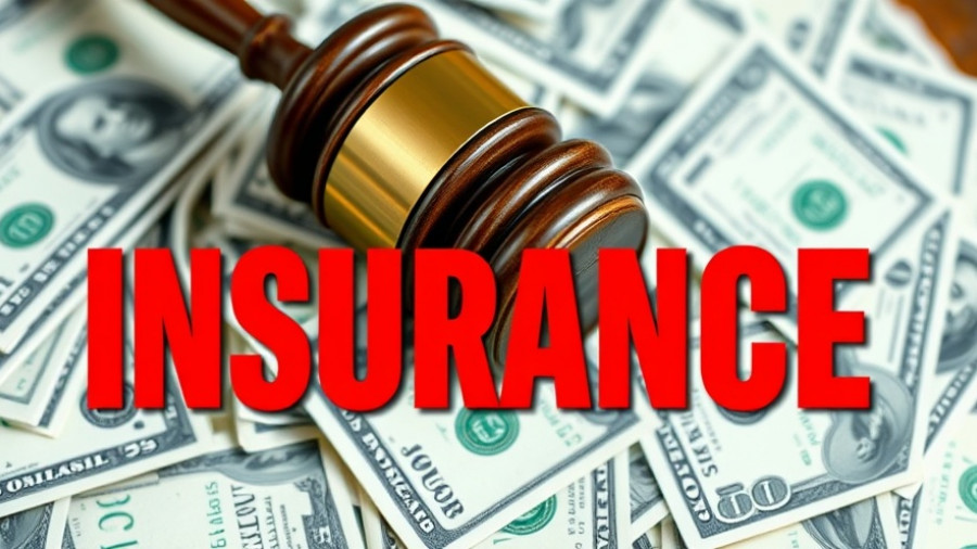 Dollar bills and gavel with Insurance Journal overlay, related to school search rights and gun ownership.