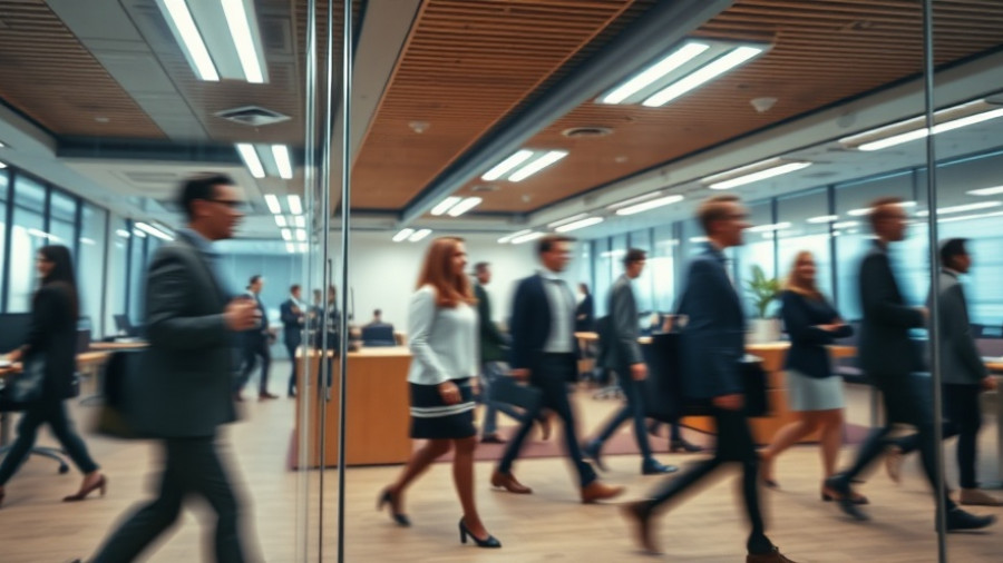 Dynamic office scene reflecting insurtech advancements in South Carolina.