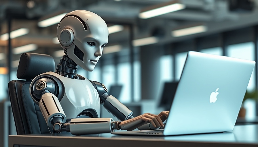 Humanoid dummy reviewing IIHS Top Safety Pick+ models test results on laptop.