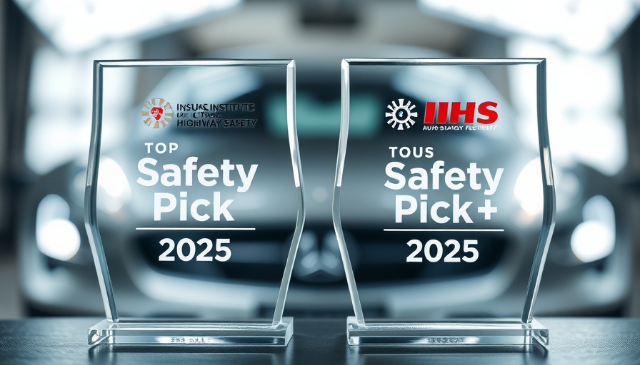 Top Safety Pick 2025 awards by IIHS for back seat passenger safety.