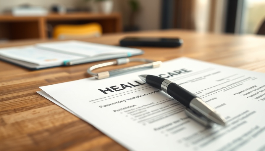 Insurance claim form and pen on wooden desk, pre-existing conditions.