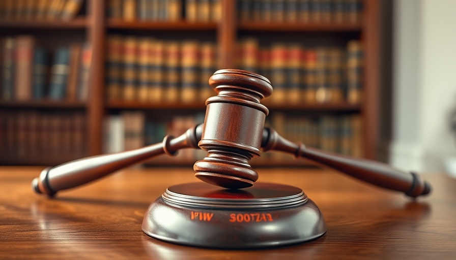 Wooden judge's gavel in library, symbolizing insurance claim process.