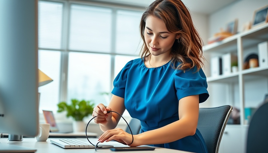 woman checking cables for workers' compensation for remote employees