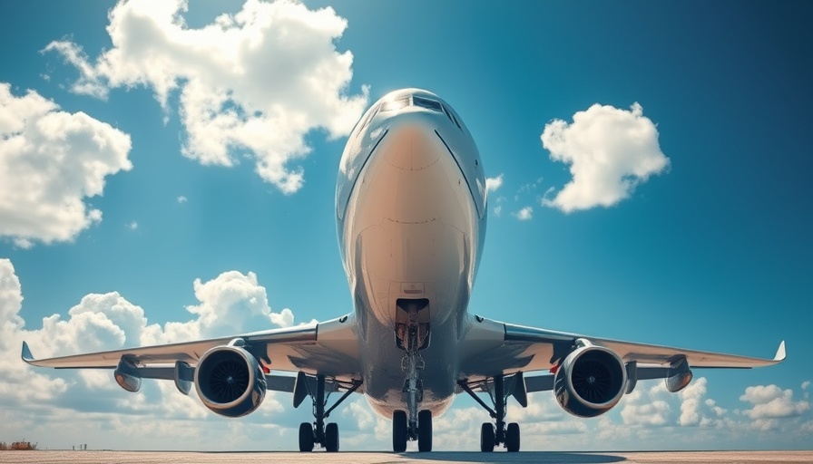 Airplane under blue sky illustrating injury claim process context.