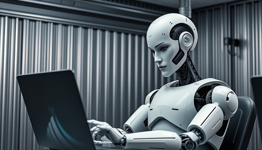Crash test dummy examining Top Safety Pick+ vehicles 2025 results on a laptop.