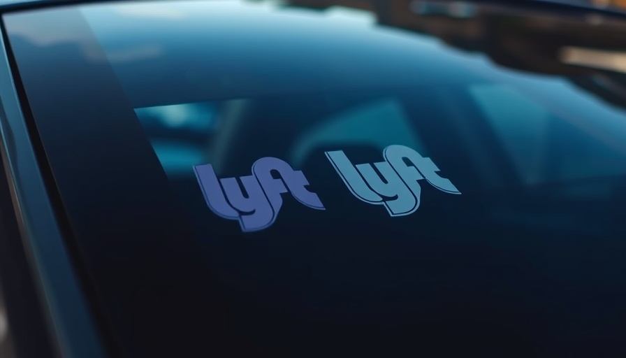 Car window with Lyft sticker, dim lighting, insurance claim process