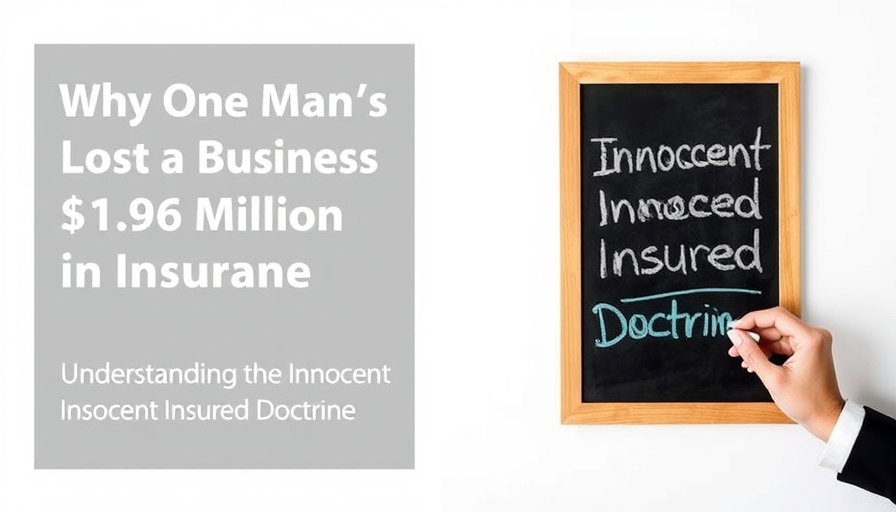 Innocent Insured Doctrine explanation on chalkboard.